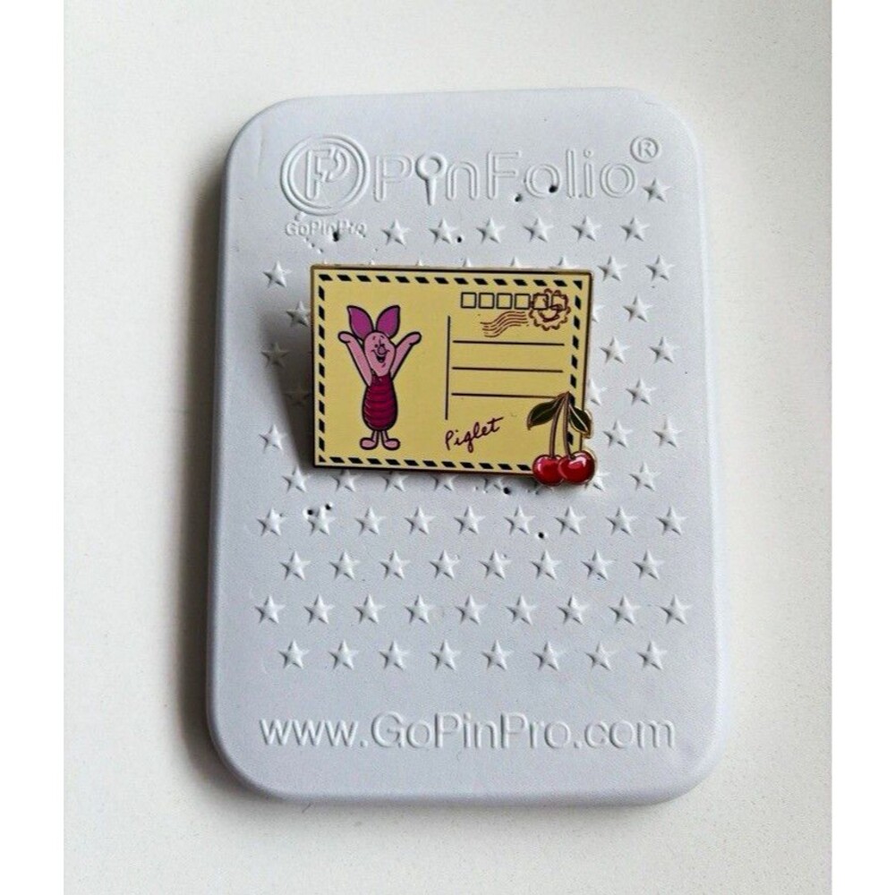 This is the Disney Winnie the Pooh Postcards Piglet Enamel Pin